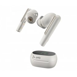 POLY Voyager Free 60+ Casque Sans fil Ecouteurs Bureau/Centre d'appels Bluetooth Blanc