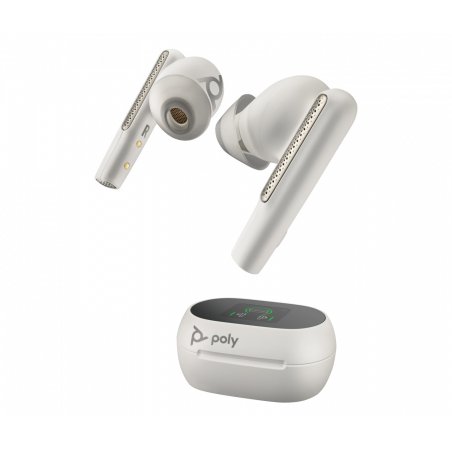 POLY Voyager Free 60+ Casque Sans fil Ecouteurs Bureau/Centre d'appels Bluetooth Blanc