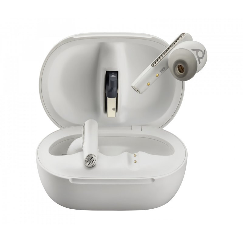 POLY Voyager Free 60+ Casque Sans fil Ecouteurs Bureau/Centre d'appels Bluetooth Blanc