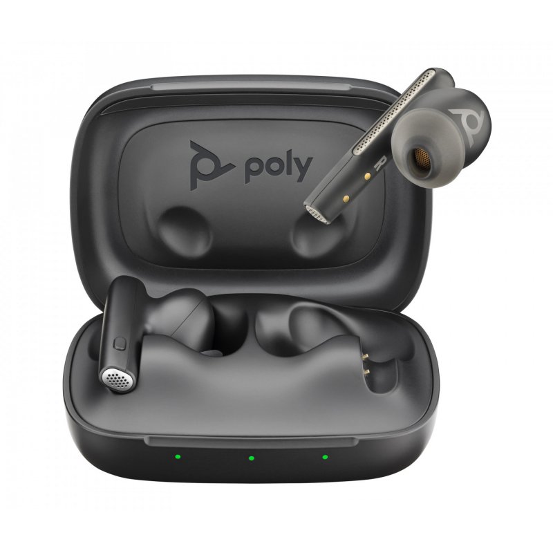 POLY Voyager Free 60 UC, Basic Charge Case, USB-A, Carbon Black (P/N 220756-01)