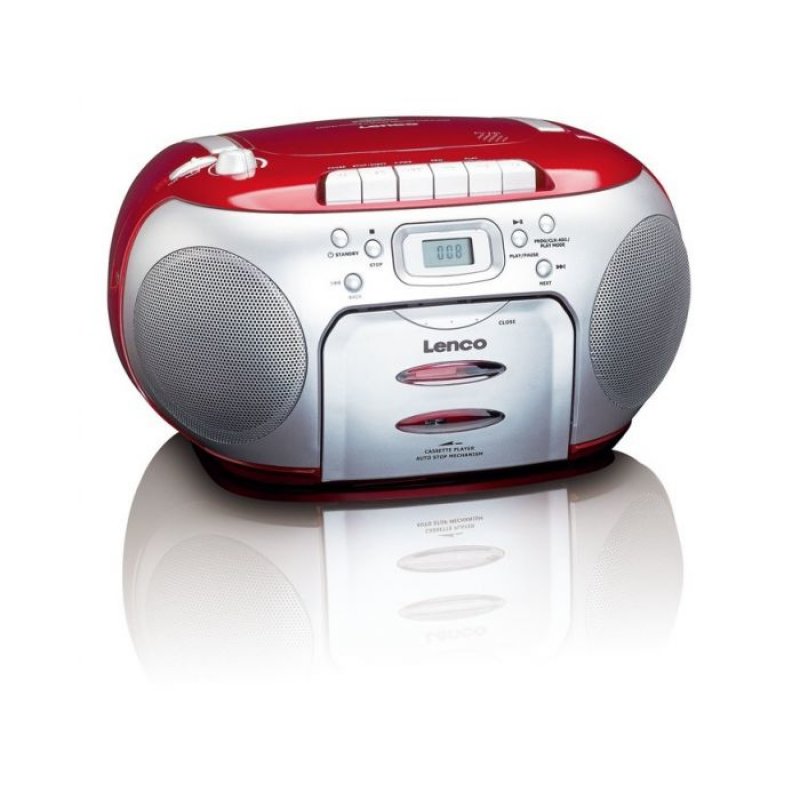 Lenco SCD-420 Portable CD player Black, Red