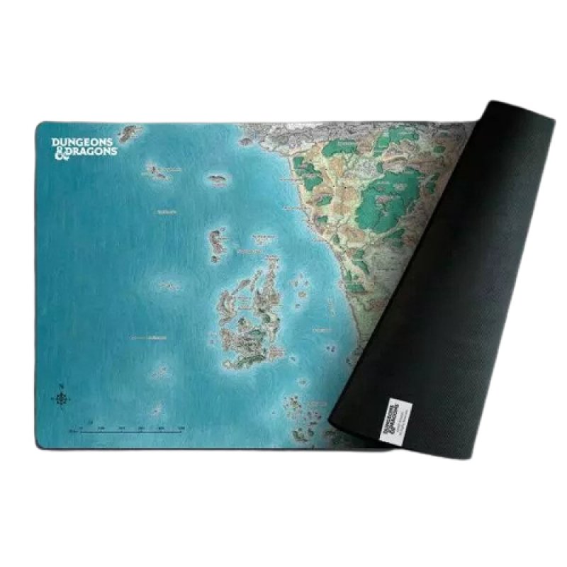 Konix DND Mousepad Faerun XXL Tapis de souris de jeu Multicolore