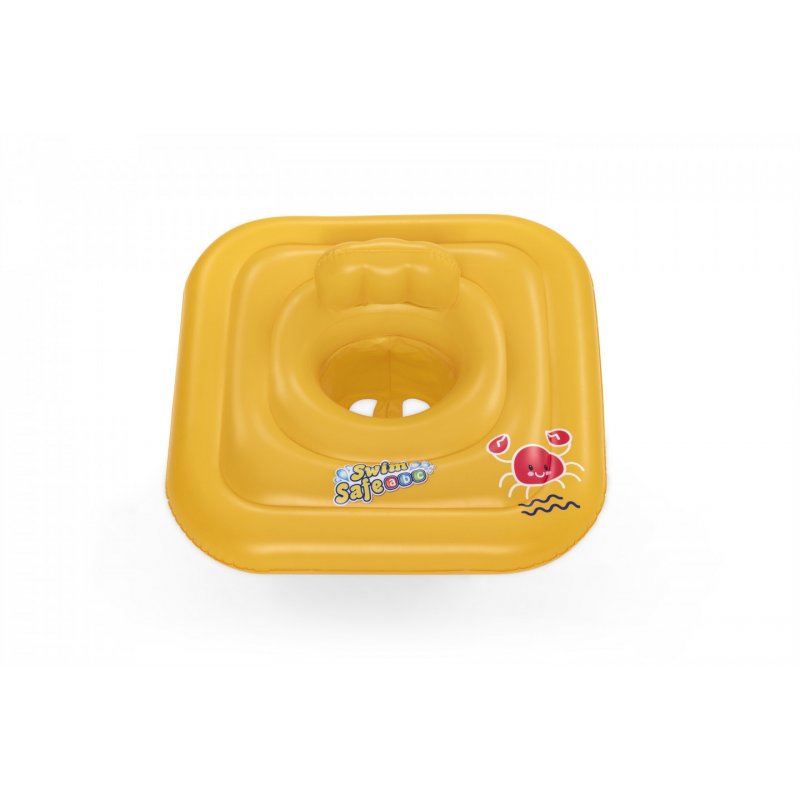 Bestway Swim Safe ABC WonderSplash Square 3-Ring Inflatable Baby Boat Float 76 cm x 76 cm