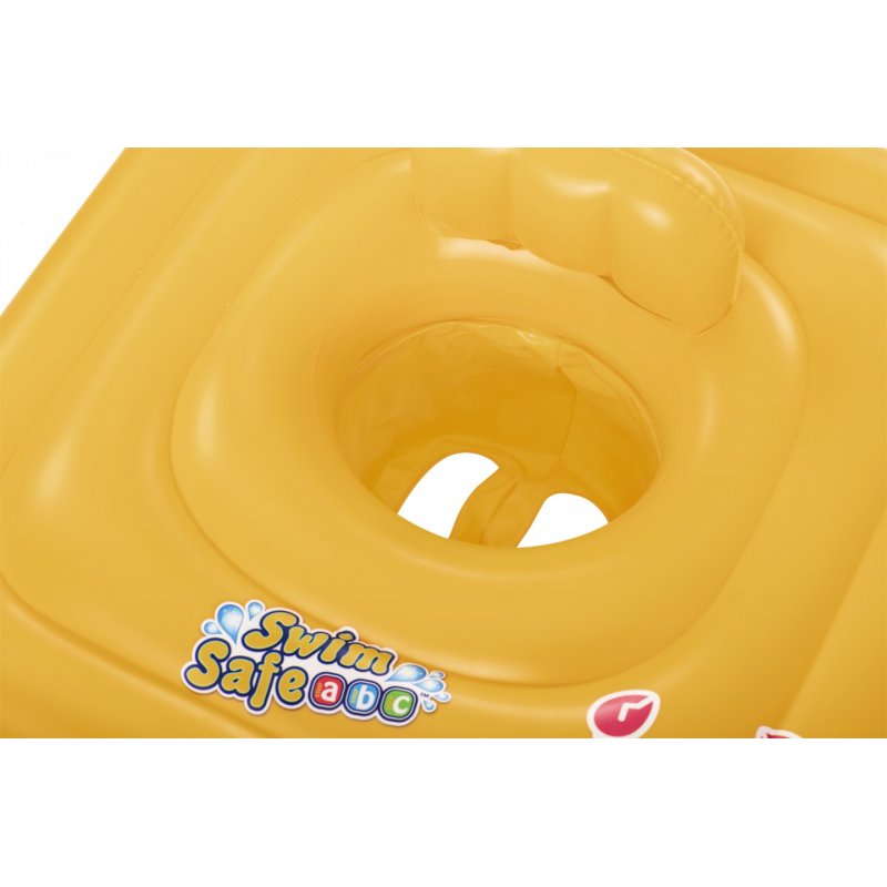 Bestway Swim Safe ABC WonderSplash Square 3-Ring Inflatable Baby Boat Float 76 cm x 76 cm