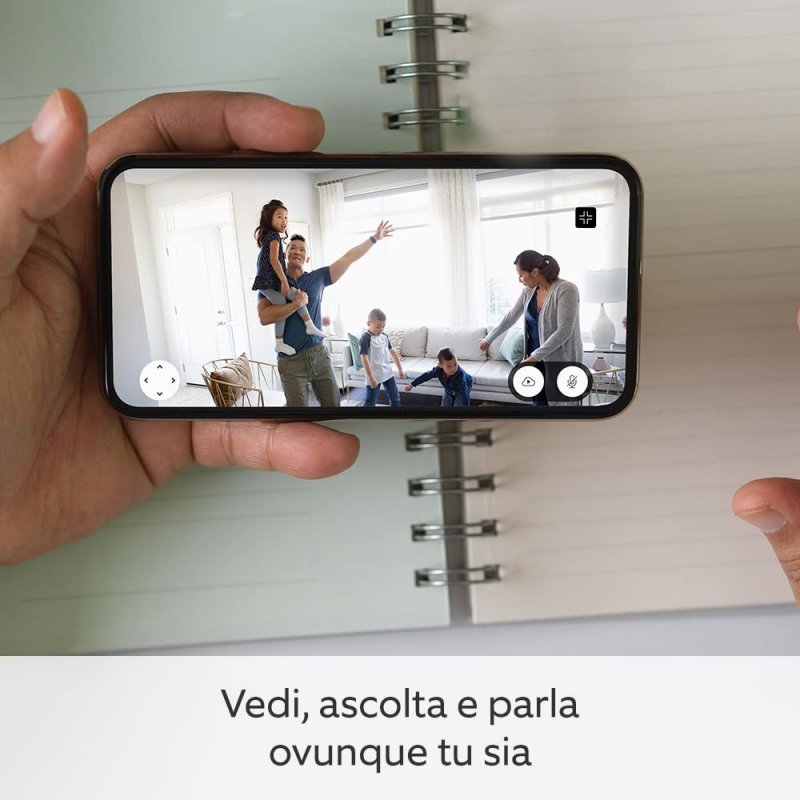 Blink Mini Pan-Tilt Kamera weiß [bewegliche Pug-in-Sicherheitskamera für den Innenbereich, mit Zwei-Wege-Audio, HD-Vid