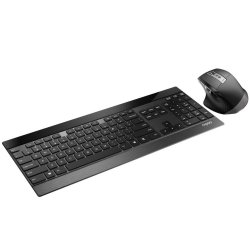 Rapoo 9900m keyboard Mouse included QWERTZ Black