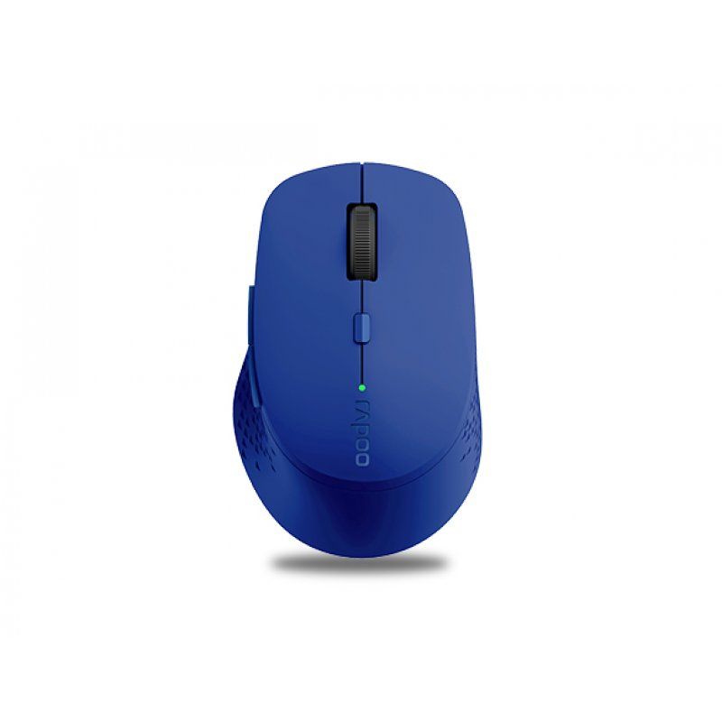 Rapoo Kabellose lautlose Multi-Mode-Maus "M300", Blau Einstellbarer Sensor mit 1.600 DPI