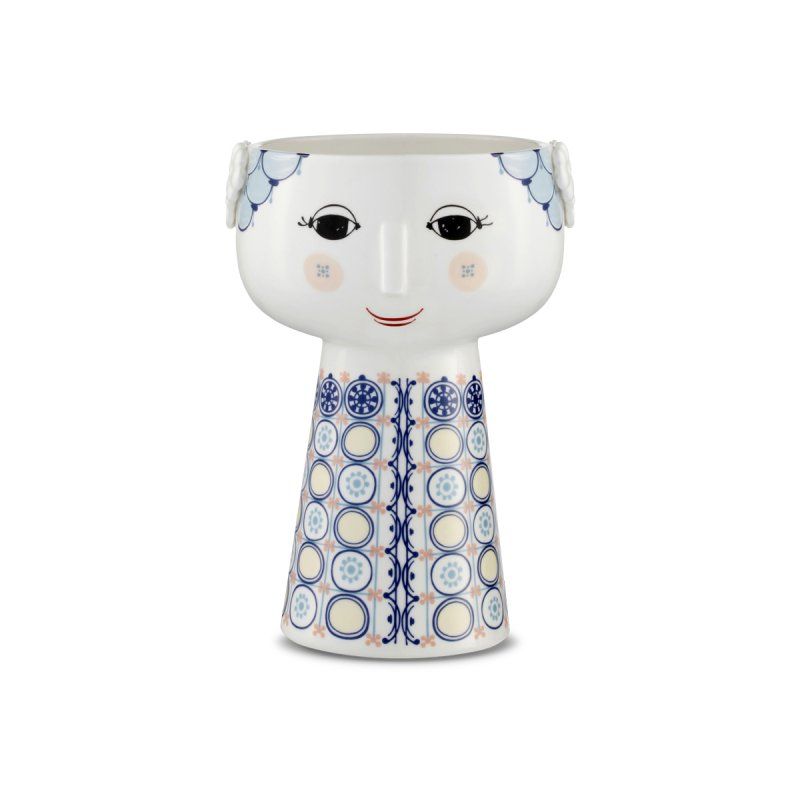 Bjørn Wiinblad EVA vase Autres Porcelaine Bleu