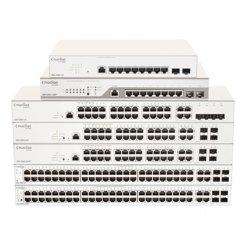 D-LINK Nuclias Switch 52xGE-ports PoE+
