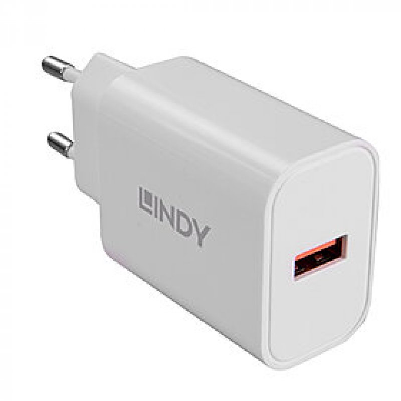 LINDY 18W Single Port USB Type A Charger