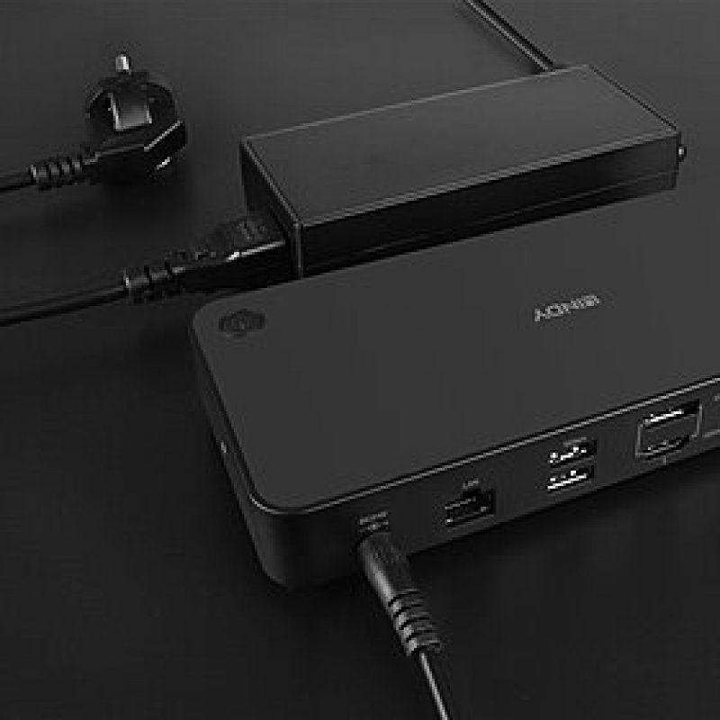 Lindy DST-Pro Universal Station d'accueil USB 3.2 Gen 2 (3.1 Gen 2) Type-C Noir