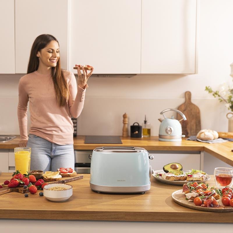 Cecotec Vintage 800 6 2 slice(s) 850 W Blue