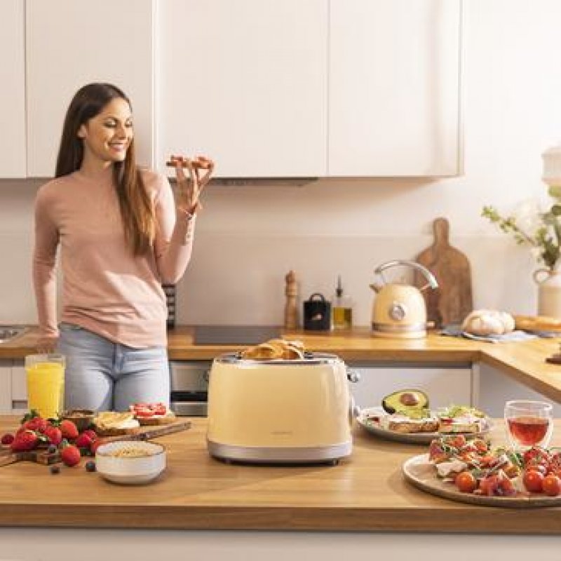 Cecotec Vintage 800 6 2 part(s) 850 W Jaune