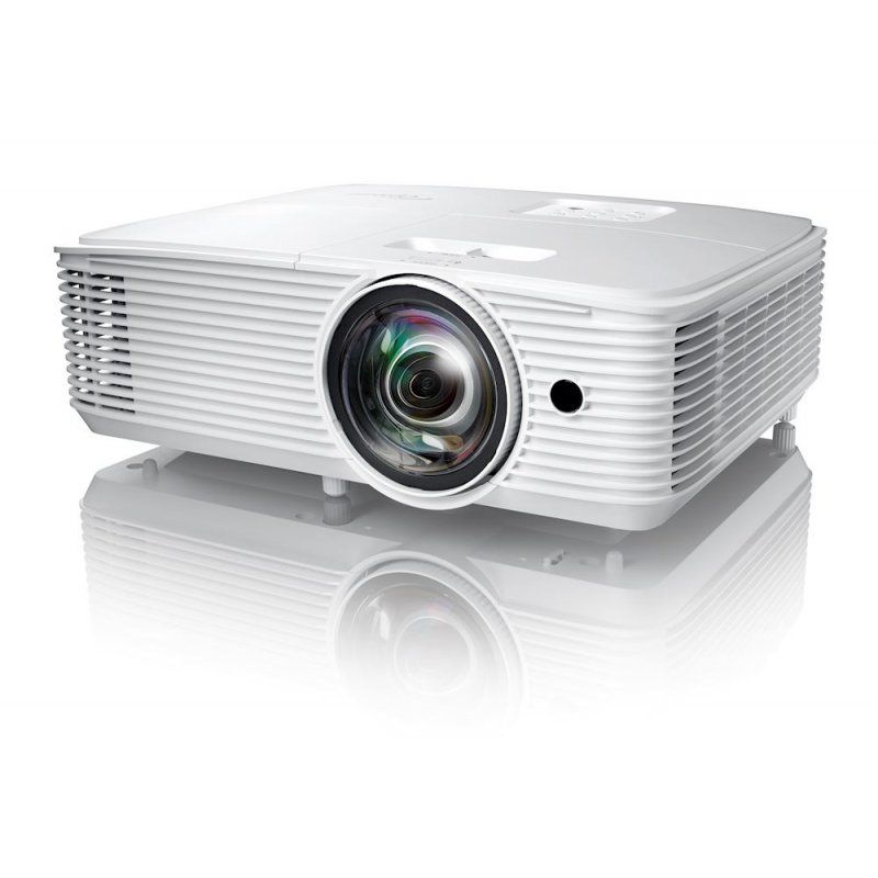 Optoma H117ST vidéo-projecteur Projecteur à focale courte 3800 ANSI lumens DLP WXGA (1280x800) Compatibilité 3D Blanc