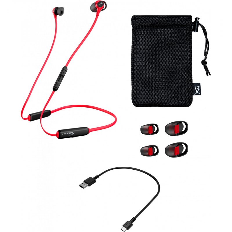 HyperX Cloud Buds Wireless Headphones (Red-Black)