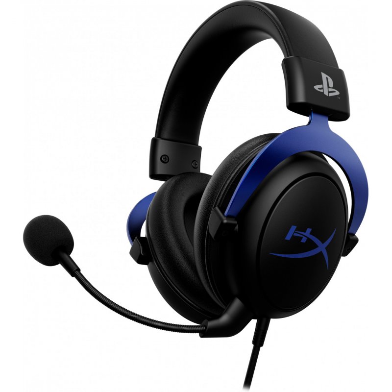 HP HyperX Cloud Casque Avec fil Arceau Jouer Noir, Bleu