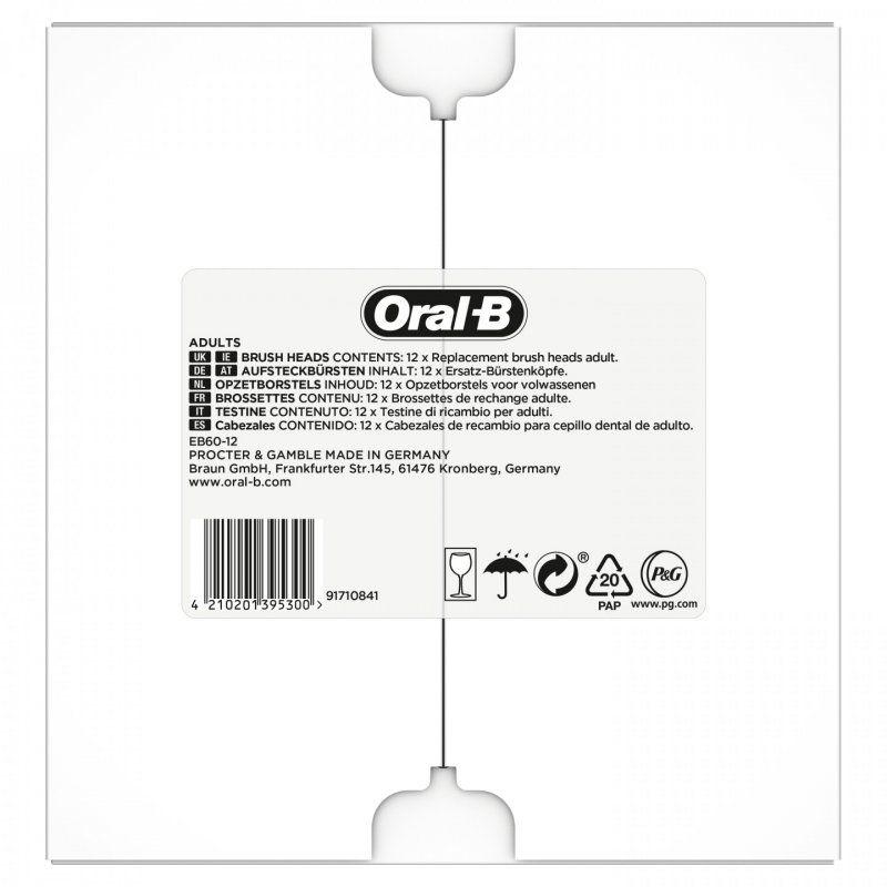 Oral-B - Sensitive Clean&Care  - Toothbrush Replacement Head( 12 pcs )