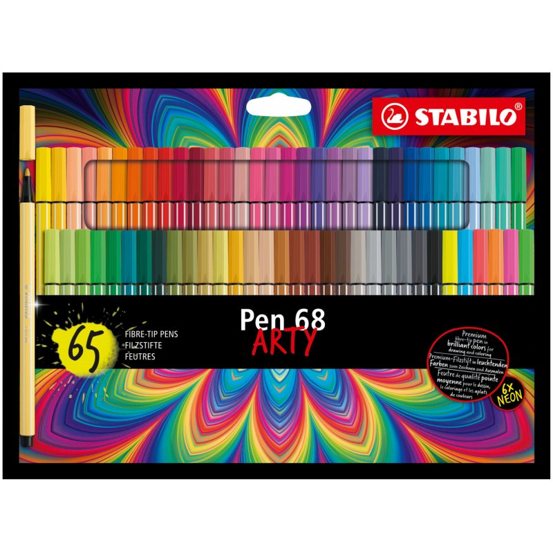 STABILO Pen 68 ARTY felt pen Multicolour 65 pc(s)
