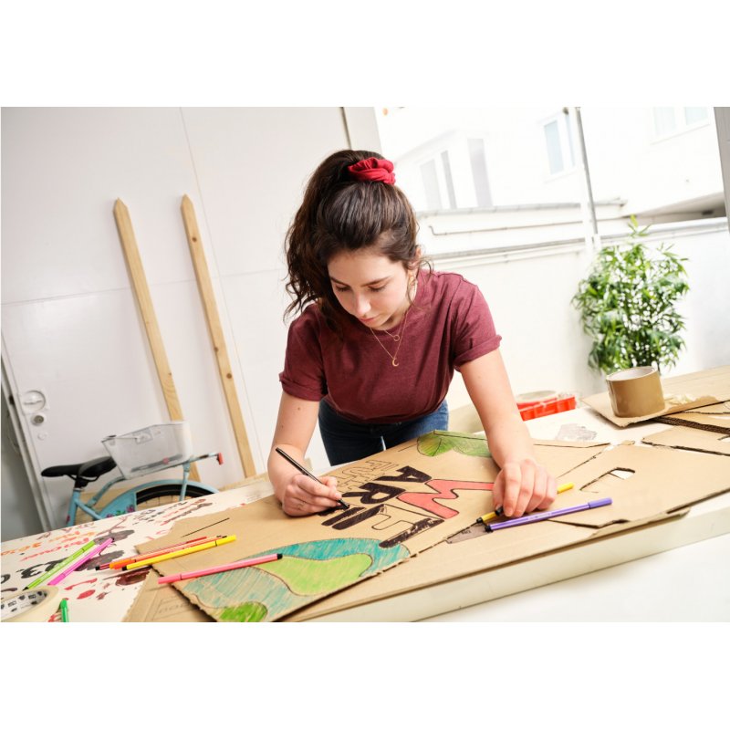 STABILO - Pen 68 ARTY, cardboard wallet of 65 colors