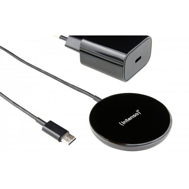 Intenso MB1 Universel Noir USB Recharge sans fil Charge rapide Intérieure