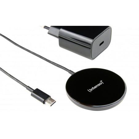 Intenso MB1 Universel Noir USB Recharge sans fil Charge rapide Intérieure