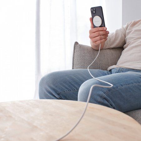 Intenso Magnetic Wireless Charger MW1 - Magnetisches Induktionsladepad, Weiß