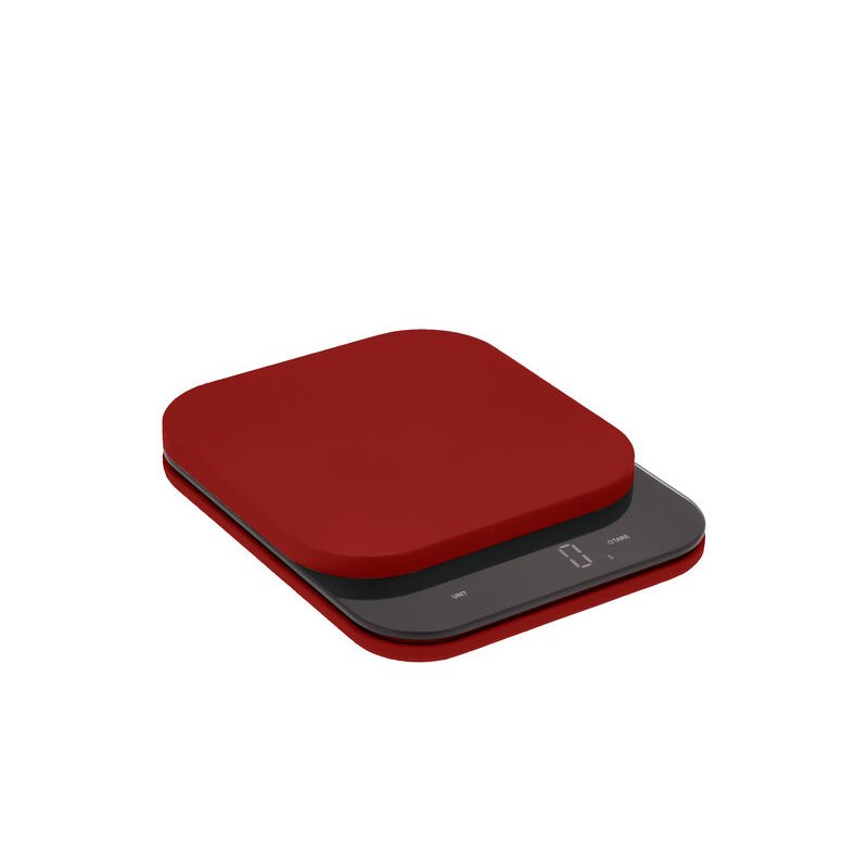 Rosti 25678 escabeaux de cuisine Rouge Comptoir Carré Balance de ménage électronique