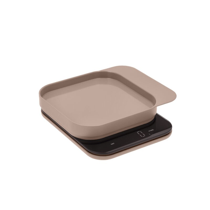 Rosti 25683 escabeaux de cuisine Beige Comptoir Carré Balance de ménage électronique