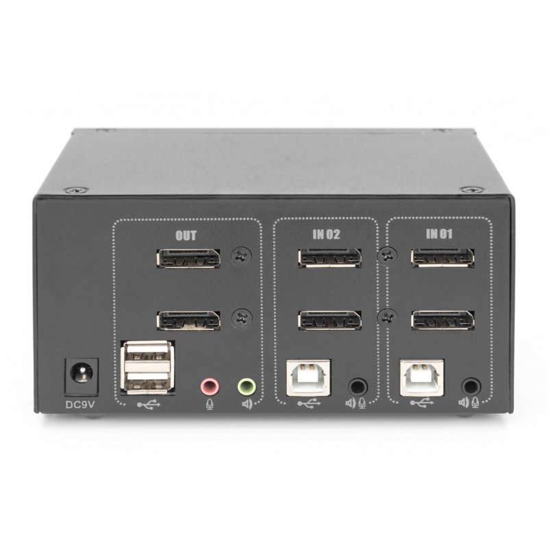 DIGITUS DS-12862 - KVM-/Audio-/USB-Switch - 2 Anschlüsse