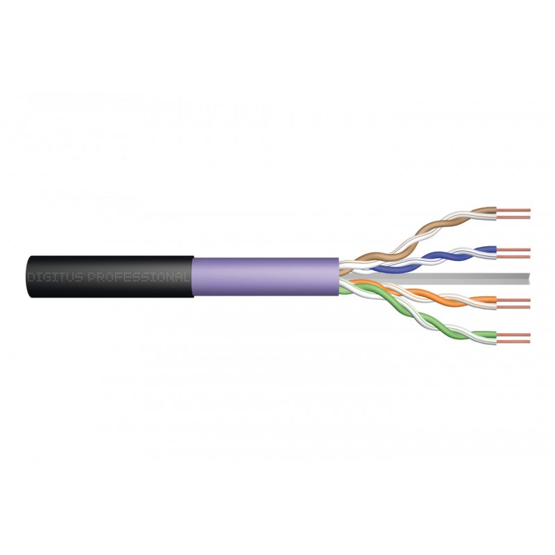 DIGITUS Professional Installation Cable - Bulkkabel - 500 m - Schwarz