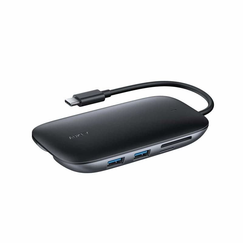 AUKEY CB-C71 notebook dock/port replicator Black