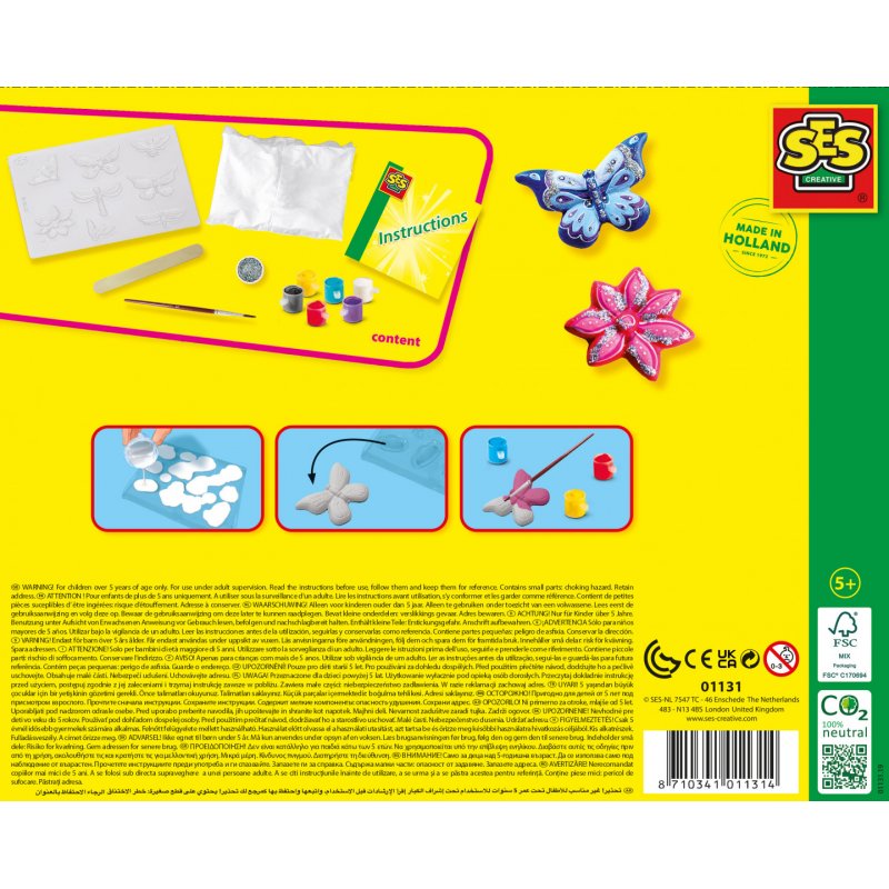 SES Creative - Butterfly + glitter - (S01131)