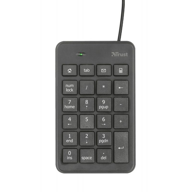 Trust 22221 clavier numérique PC portable/de bureau USB Noir