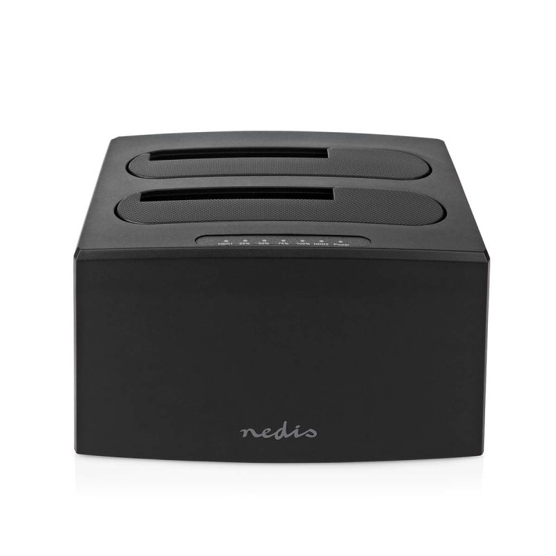 Nedis Festplatten-Dockingstation 2 Festplatten - USB 3.2 Gen1, USB Type-A, 2.5 / 3.5 ", USB 3.2 Gen1, Docking, Desktop