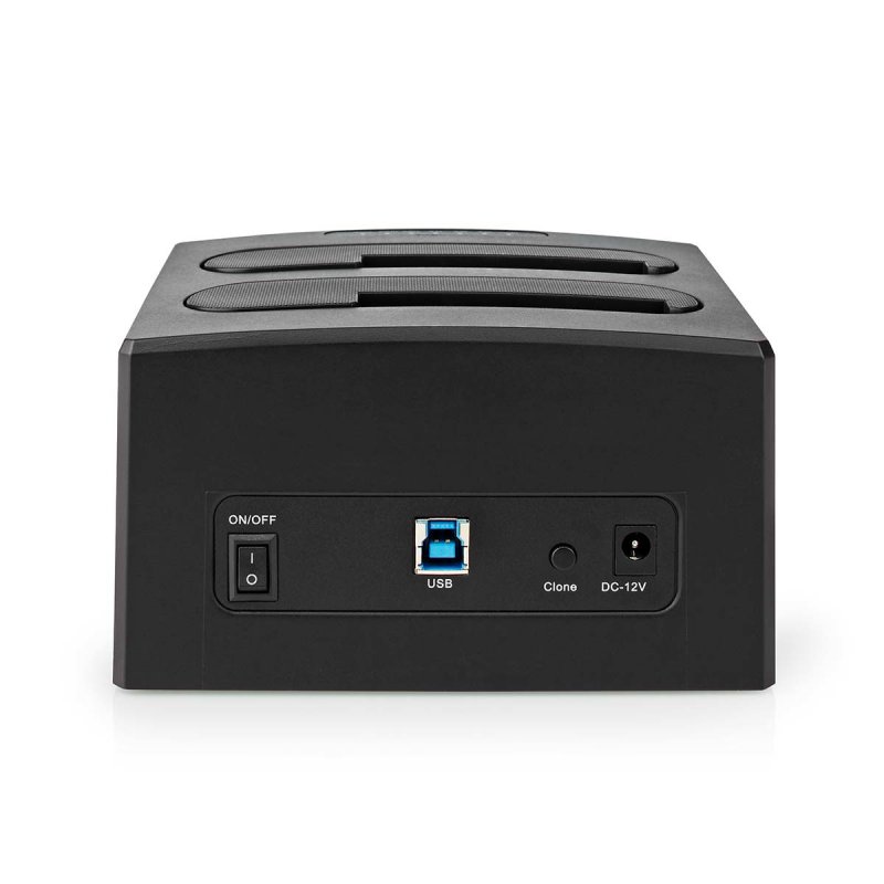 Nedis HDDUDB3210BK Station d'accueil de disques de stockage USB 3.2 Gen 1 (3.1 Gen 1) Type-A Noir