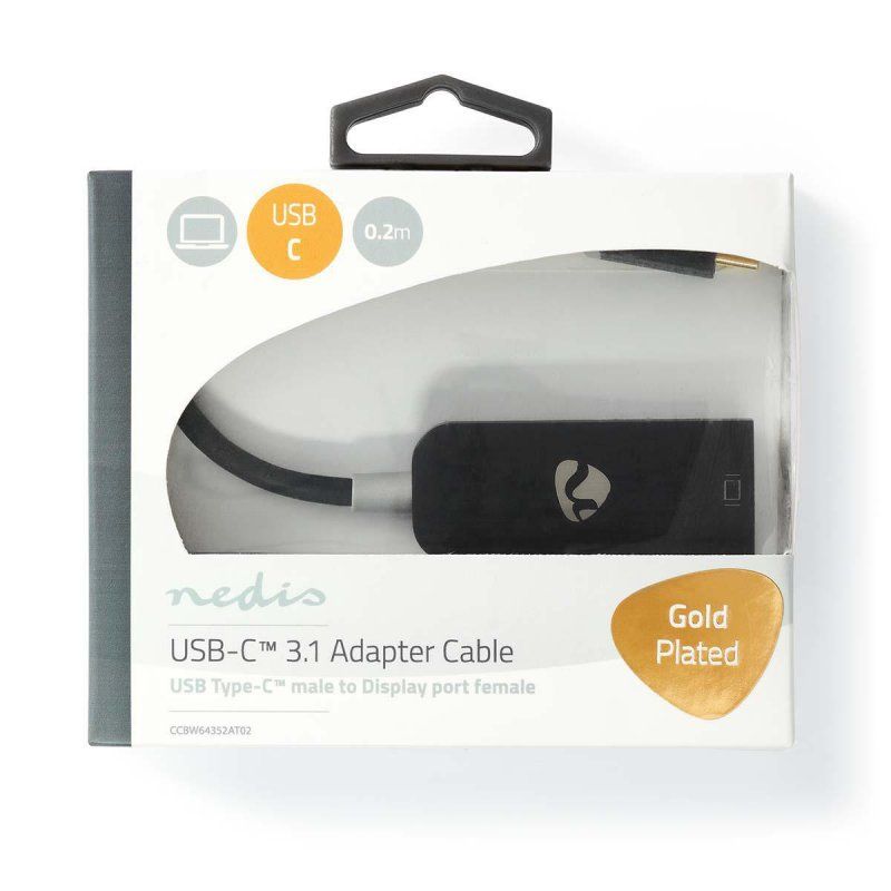 Nedis CCBW64352AT02 USB graphics adapter 7680 x 4320 pixels Anthracite