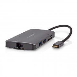 Nedis CCBW64240AT02 notebook dock/port replicator USB 3.2 Gen 1 (3.1 Gen 1) Type-C Anthracite