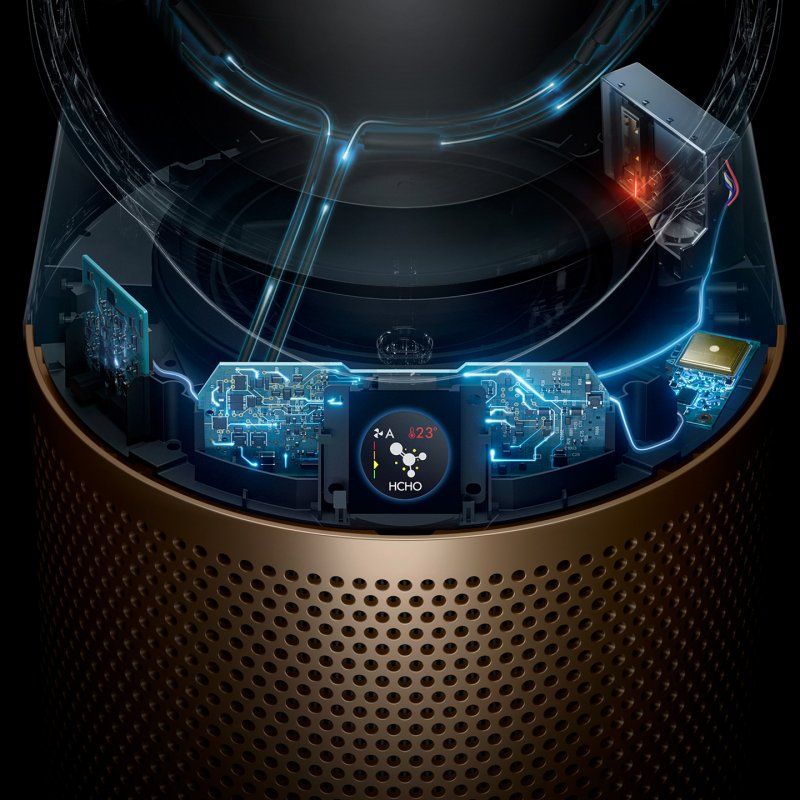 Dyson HP09 27 m² 63 dB 40 W Or, Argent