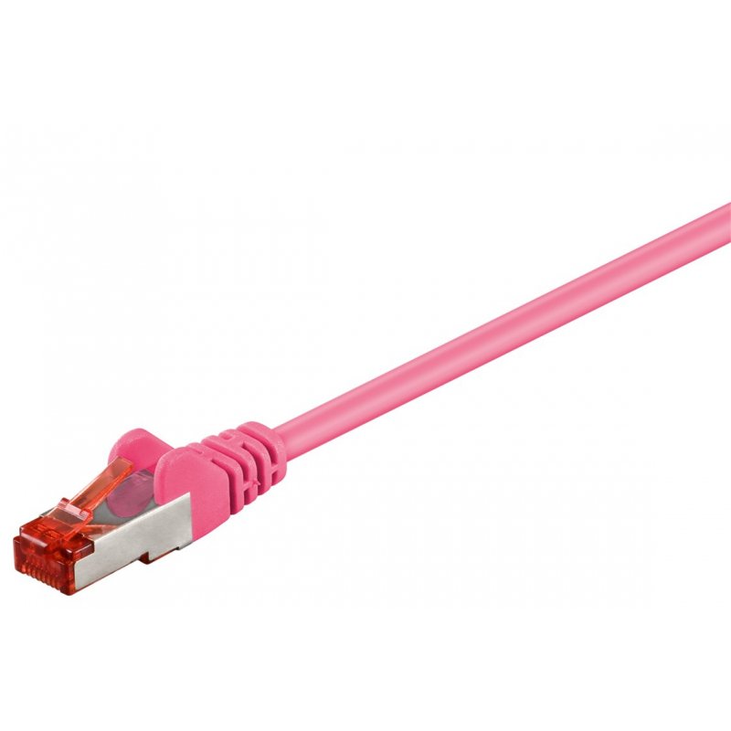 Goobay CAT 6 Patch Cable S/FTP (PiMF), magenta, 3m