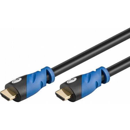 Goobay 72317 câble HDMI 1,5 m HDMI Type A (Standard) Noir, Bleu