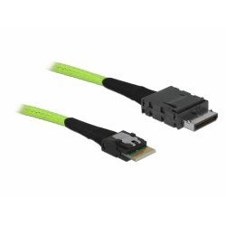 DeLOCK 85801 câble Serial Attached SCSI (SAS) 0,5 m 32 Gbit/s Noir, Vert