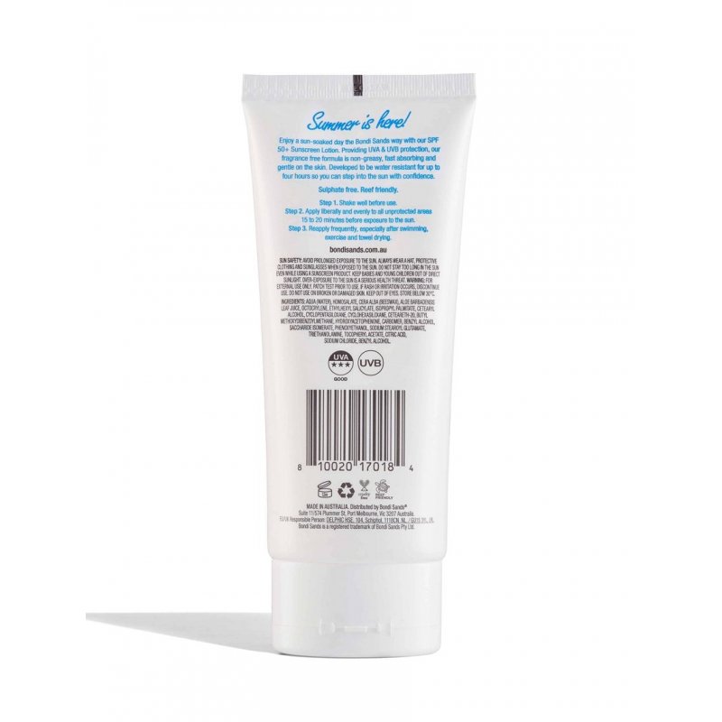 Bondi Sands - SPF 50+ Fragrance Free Body Sunscreen Lotion 150 ml