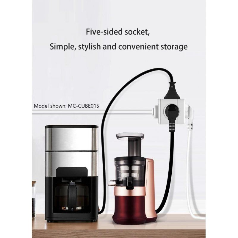 Microconnect MC-CUBE015USBC multiprise 1,5 m 4 sortie(s) CA Intérieure Blanc