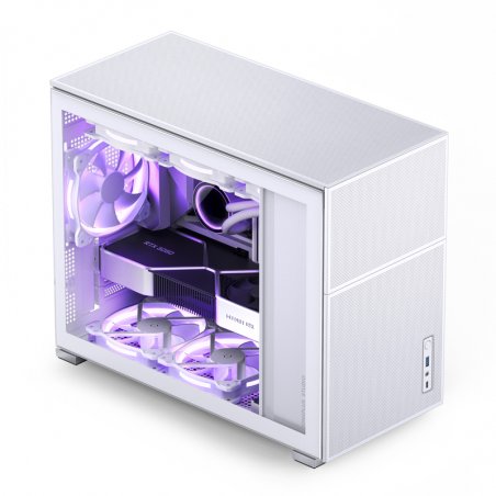 Jonsbo D31 MESH mATX Gehäuse, Tempered Glass - weiß