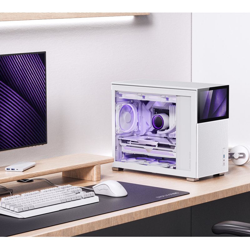 Jonsbo D31 MESH Screen mATX Gehäuse, Tempered Glass - weiß