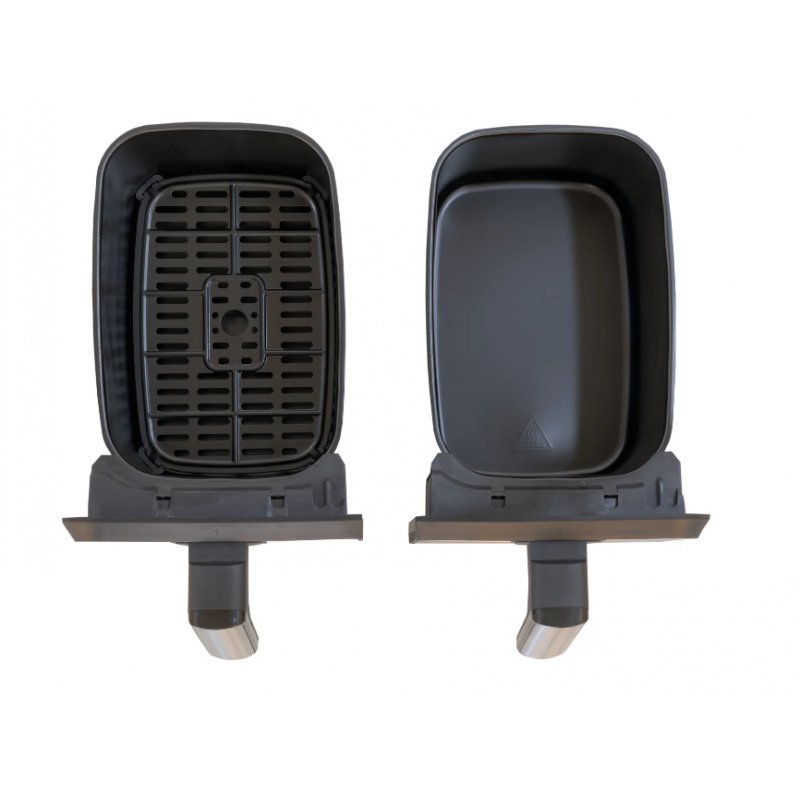 Unold 58685 friteuse Double 8 L Autonome 1700 W Friteuse d’air chaud Noir, Gris