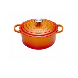 Le Creuset - Cocotte rotonda, 24 cm, 4,2L, Orange