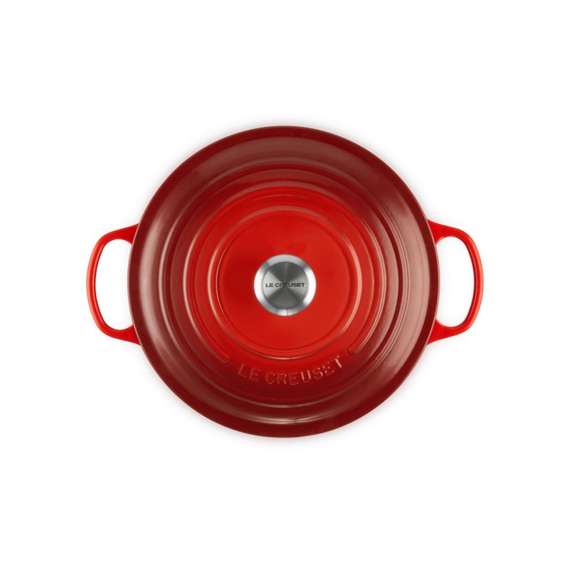 Le Creuset - Cocotte rotonda, 28 cm, 6,7L, Cherry Red