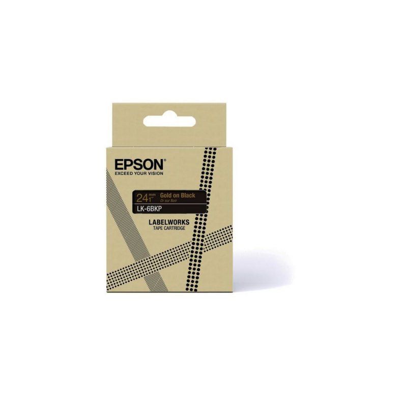 Epson LK-6BKP Black, Gold