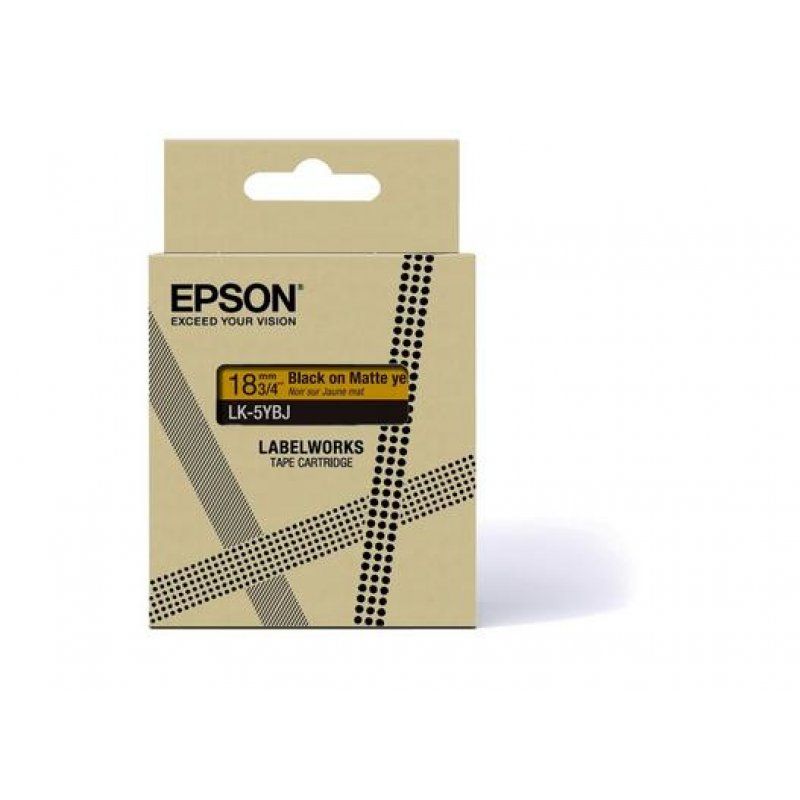 Epson C53S672075 ruban d'étiquette Noir sur jaune